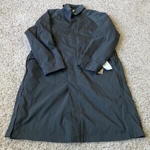 Snow Peak Mens stretch fr Black Long Coat Polyester Lining/shell M